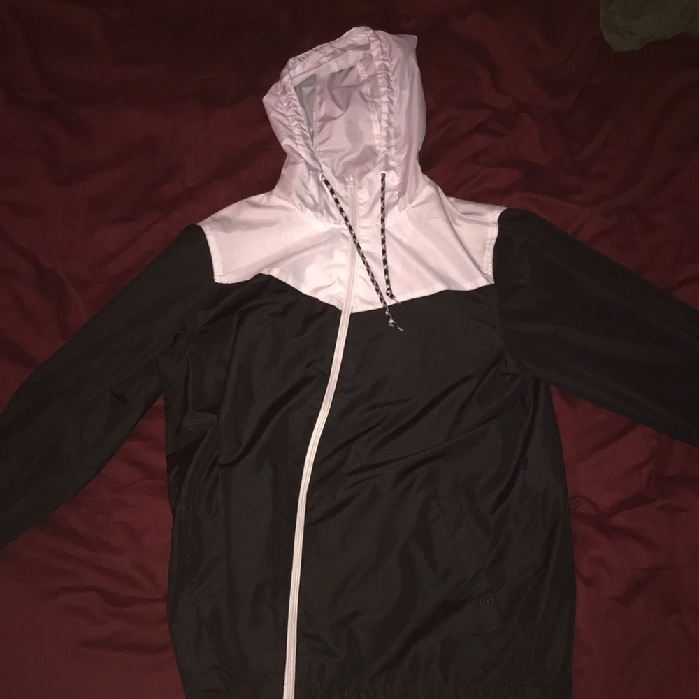 Black and White Windbreaker